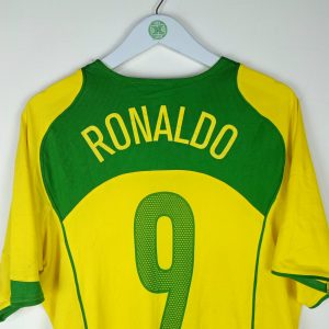 2004-2006 Brazil Home Shirt Ronaldo #9 (M)