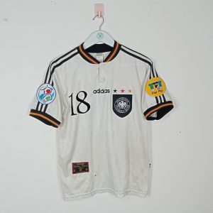 1996 Germany Home Shirt Klinsmann #18 (M) Very Good