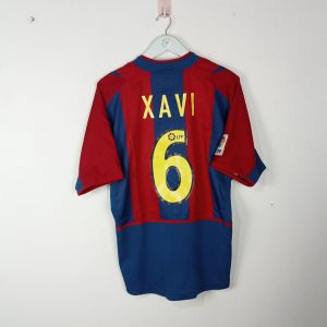 2002-03 Barcelona Home Shirt Xavi #6 (Excellent) M