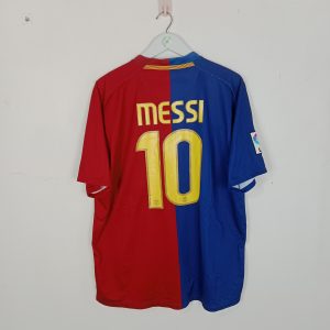 2008-09 Barcelona Home Shirt Messi #10 (Very Good) XL