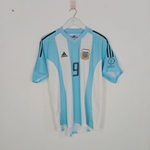 2002-04 Argentina Home Shirt Batistuta #9 (Excellent) M