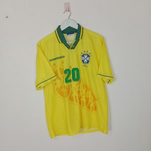 1994-95 Brazil Home Shirt Ronaldo #20 (Excellent) L