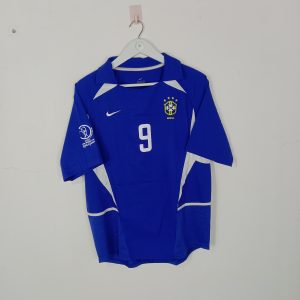 2002-04 Brazil Away Shirt Ronaldo #9 (Excellent) M