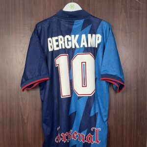 1995-96 Arsenal Away Shirt Bergkamp #10 (Excellent) Size XL