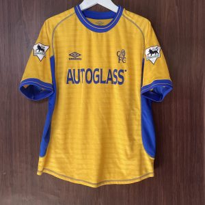2000-01 Chelsea Away Shirt Zola #25 (Excellent) Size M