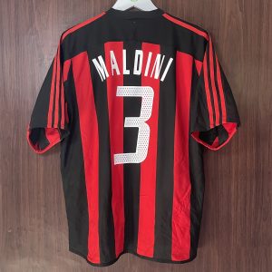 2003-04 Ac Milan Player Issue Home Shirt Maldini #3 (Excellent) Size L