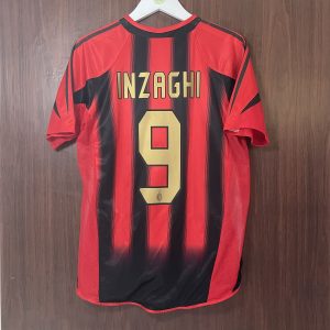 2004-05 Ac Milan Player Issue Home Shirt Inzaghi #9 (Very Good) Size M