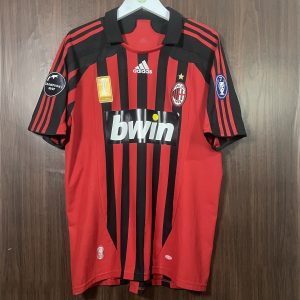2007-08 Ac Milan CL Home Shirt Maldini #3 (Excellent) Size XL