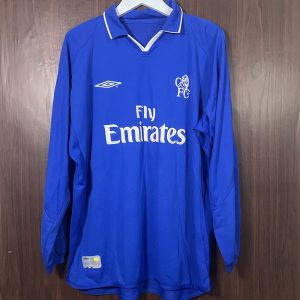 2002-03 Chelsea LS Home Shirt Hasselbaink #9 (Very Good) Size XL