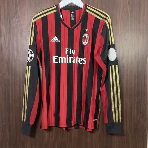 2012-13 Ac Milan CL Longsleeve Home Shirt Kaka #22 (Excellent) Size M