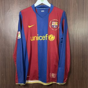 2007-08 Barcelona LS Home Shirt Ronaldinho #10 (Excellent) Size L