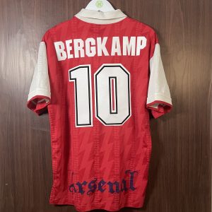 1995-96 Arsenal Home Shirt Bergkamp #10 (Excellent) Size L