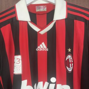 2009-10 Ac Milan Home Shirt Maldini #3 (Excellent) Size XL