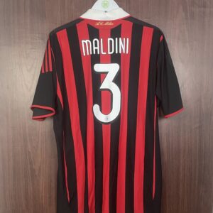 2009-10 Ac Milan Home Shirt Maldini #3 (Excellent) Size XL