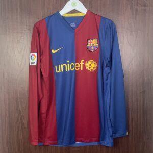 2006-07 Barcelona LS Home Shirt Ronaldinho #10 (Excellent) Size M