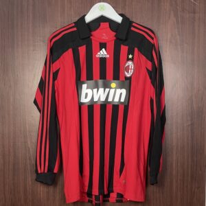 2007-08 Ac Milan LS Home Shirt Kaka #22 (Excellent) Size M