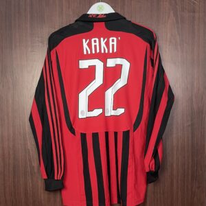 2007-08 Ac Milan LS Home Shirt Kaka #22 (Excellent) Size M