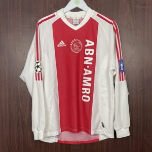 2002-03 Ajax Amsterdam LS CL Home Shirt Zlatan #9 (Excellent) Size L