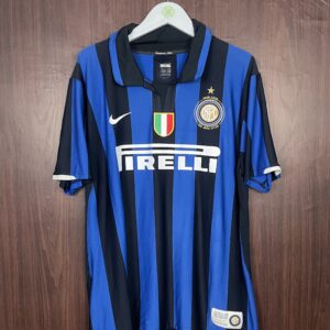 2007-08 Inter Milan Centenary Home Shirt Ibrahimovic #8 (Excellent) Size XL