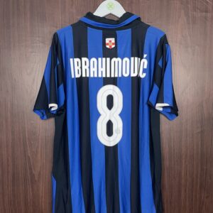 2007-08 Inter Milan Centenary Home Shirt Ibrahimovic #8 (Excellent) Size XL
