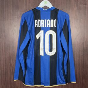 2008-09 Inter Milan LS Player Issue Home Shirt Adriano #10 (Excellent) Size L
