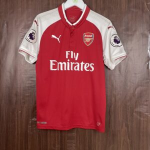2017-18 Arsenal Home Shirt Aubameyang #14 (Excellent) Size M