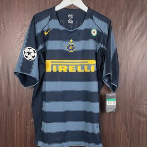2004-05 Inter Milan BNWT CL Third Shirt Vieri #32 (Excellent) Size XL