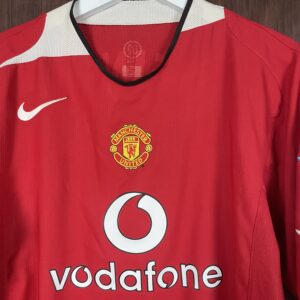 2004-06 Manchester United Home Shirt Heinze #4 (Excellent) Size L