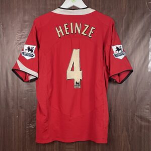 2004-06 Manchester United Home Shirt Heinze #4 (Excellent) Size L